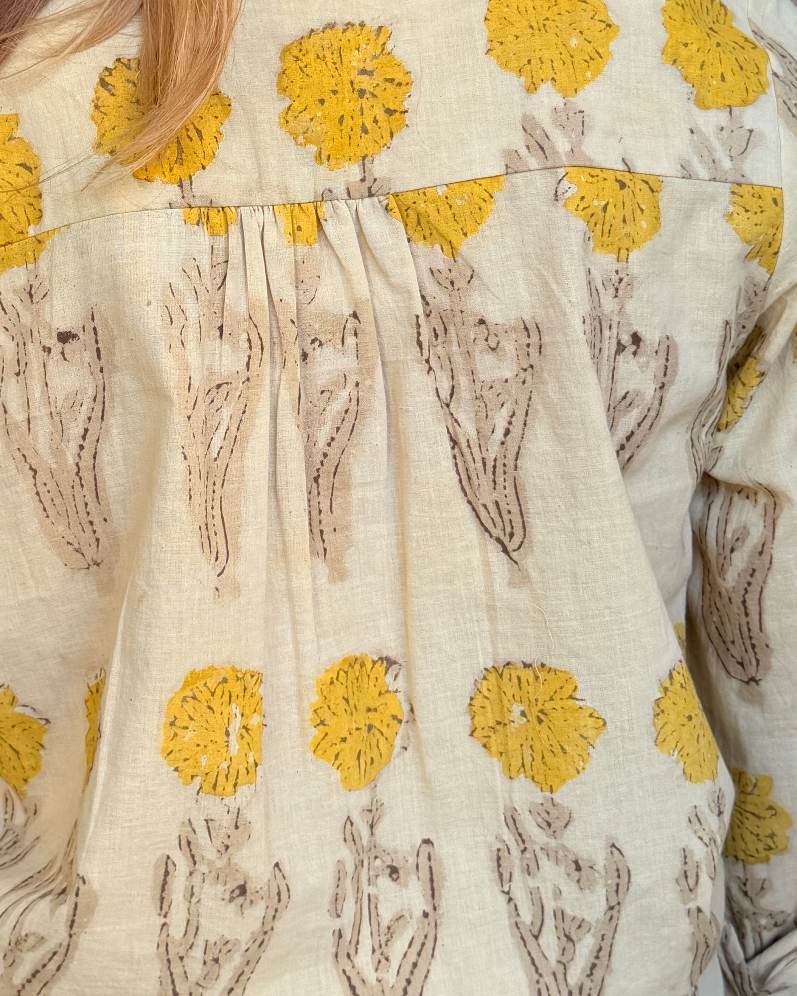The Bohemian Button Up in Mustard Meadows, photograph 3 of 4